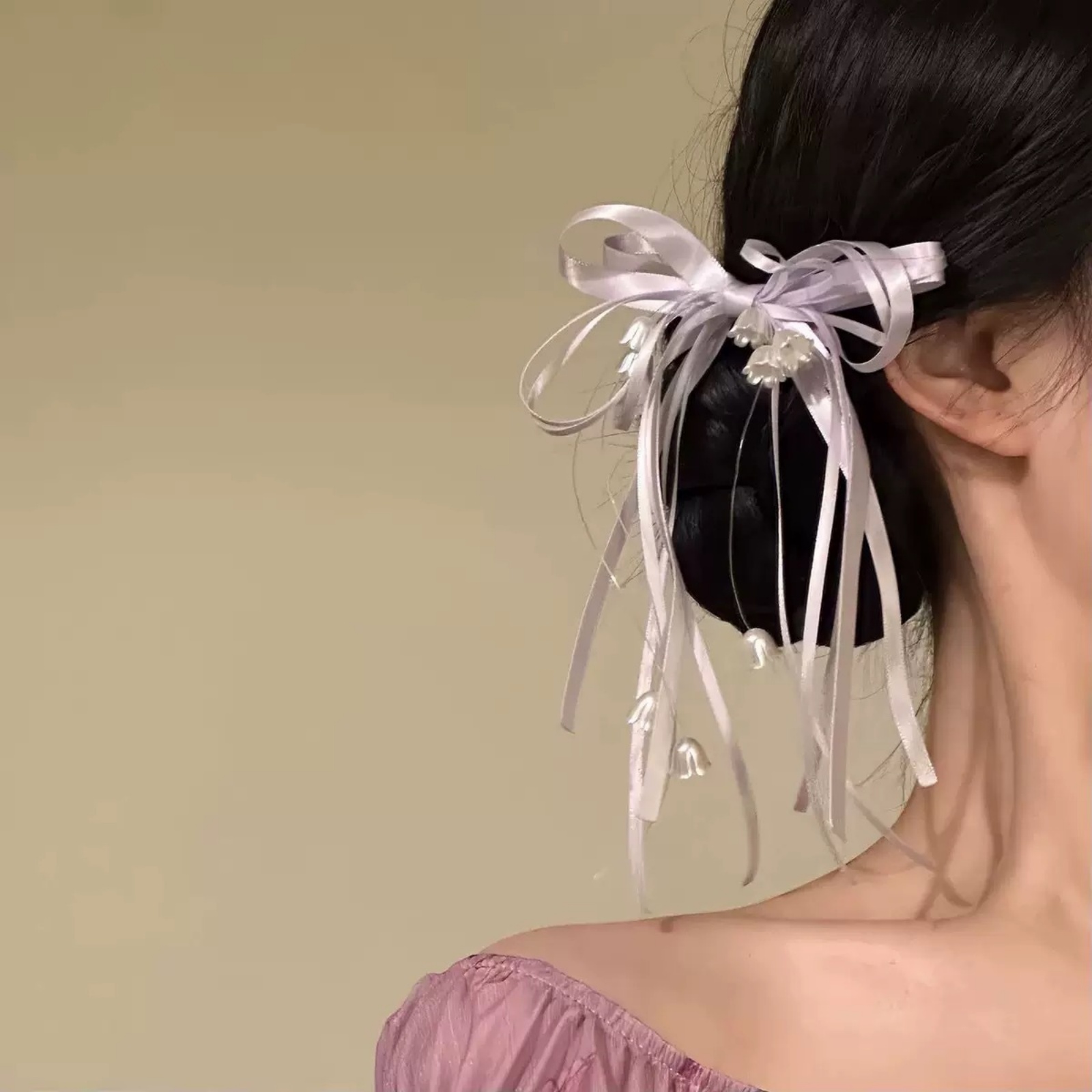 1 قطعة من مشابك الشعر المزينة  - مراجعة Hanbok Hair Pin وسعره