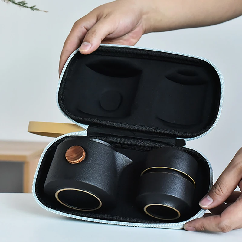 طقم شاي أسود من الفخار للاستعم - مراجعة Korean Tea Set وسعره