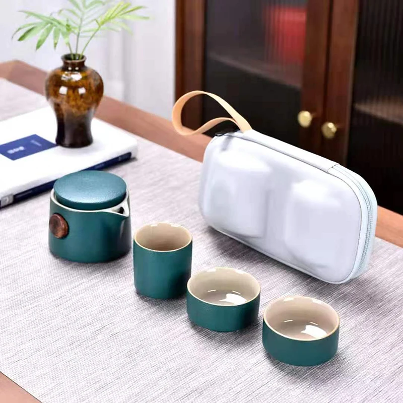 طقم شاي أسود من الفخار للاستعم - مراجعة Korean Tea Set وسعره