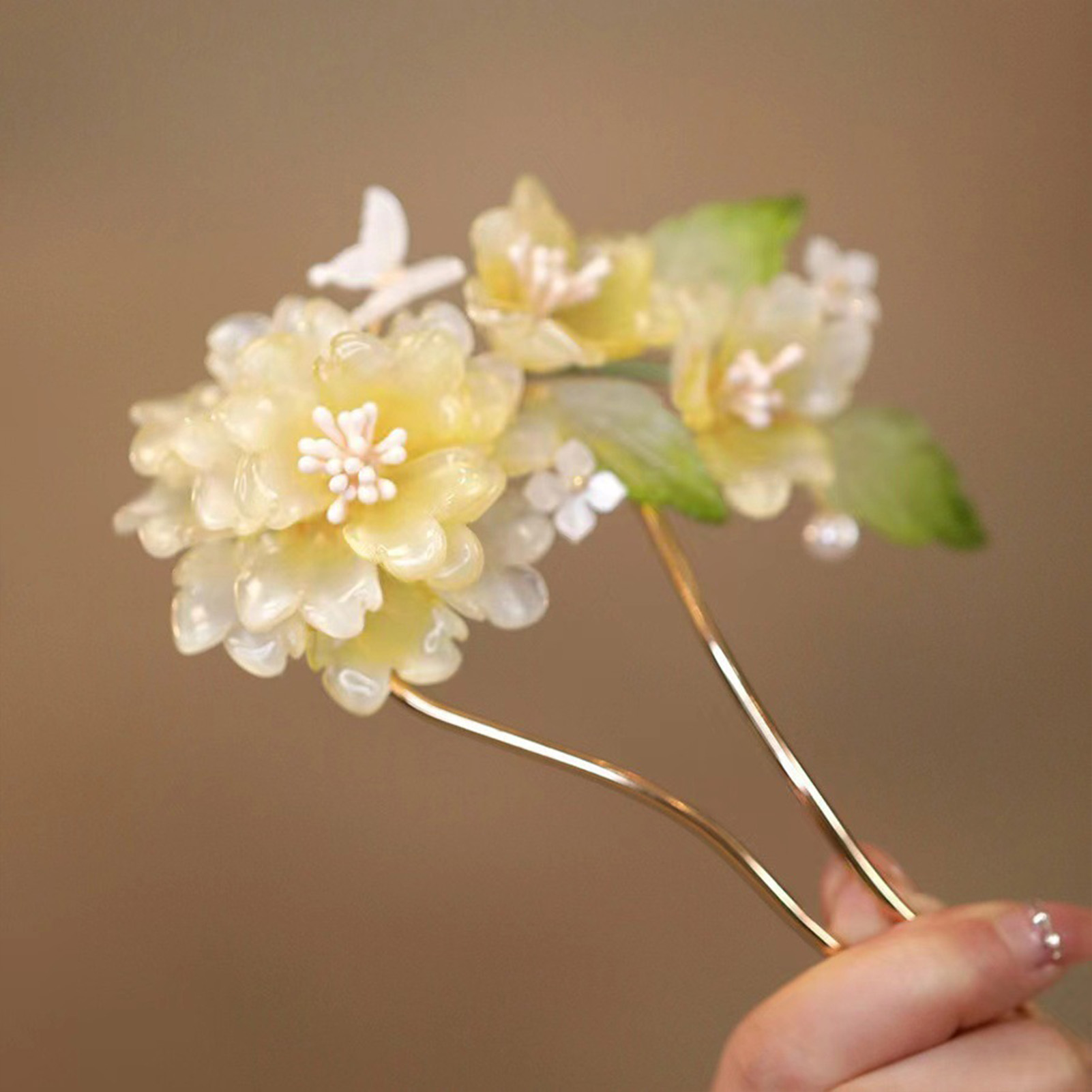 مشبك شعر على شكل زهرة على شكل  - مراجعة Hanbok Hair Pin وسعره