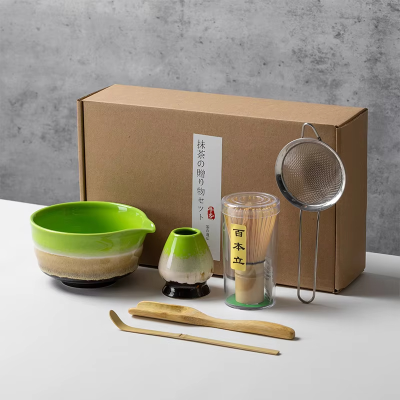 طقم ماتشا على الطريقة الياباني - مراجعة Korean Tea Set وسعره