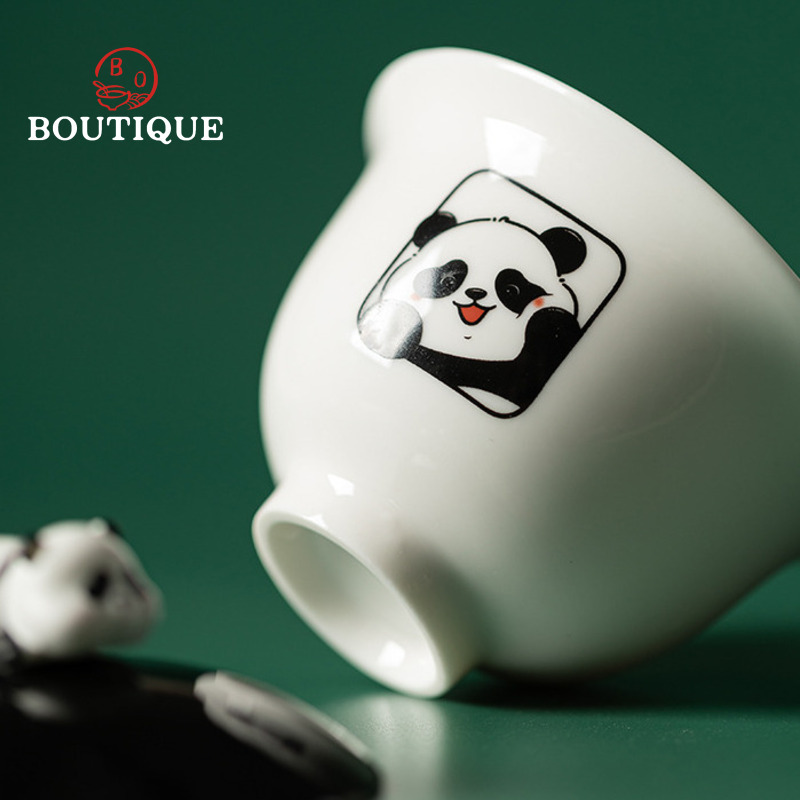 طقم سفر Yishi Talk Panda كارتو - مراجعة Korean Tea Set وسعره